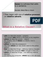 Relative Clauses