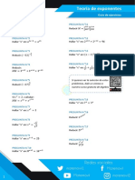 Teoria de Exponentes Ejercicios