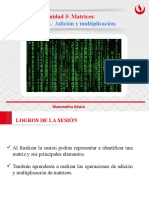 6.1 - Matrices-Tipo de Matrices - Adición - Multiplicación