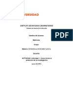 Actividad 1. Cómo Iniciar El Protocolo de La Investigación.