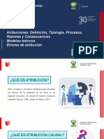 Sesión 03:: Atribuciones: Definición, Tipología, Procesos, Razones y Consecuencias Modelos Teóricos Errores de Atribución