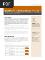 Best Practices Site Based Projects