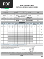 Informe de Resultados de Ensayo Resistencia A La Compresión de Cilindros de Concreto