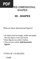 Three Dimensional Shape