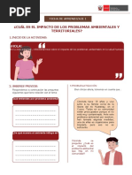 Ficha de Aprendizaje CCSS 2° GRADO