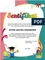 Desain Sertifikat TK Gratis 1 Word Potrait