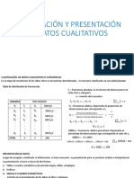 Clasificación y Presentación de Datos Cualitativos