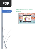 Actividad Integradora 2. Límites y Aplicación