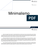 Minimalismo MINIMALISMO