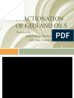 Fractionation of Fats and Oils