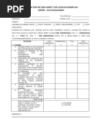 Evaluation Tool Lesson Exemplar