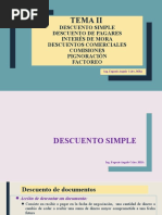 Tema II Descuentos y Costos Financieros