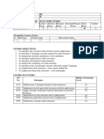 Data Structures Syllabus