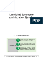 La Solicitud Documento Administrativo. Ejemplos