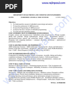 EC8791-Embedded and Real Time Systems UNITS NOTES