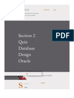 Section 2 Quiz Database Design Oracle