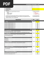 Interview Assessment Form