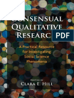 HILL (2012) - Consensual Qualitative Research A Practical Resource For Investigating Social Science Phenomena