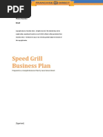 Grill Restaurant Business Plan Template