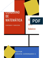 Cuaderno de Matemática Contenido y Ejercicios Sexto Año Básico