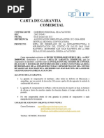 Carta de Garantia Comercial Notarial