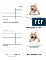 Tarjetas Caninas