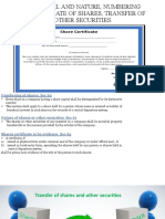 18.2. Share Capital and Nature, Numbering and Certificate