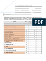 Escala de Calificación Docentes y Padres Conners (Tdah)