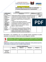 Aprendo-2022-3°-Ficha 9 Plantas Medicinales II-Genera-Analiza-Evalúa - EVIDENCIA