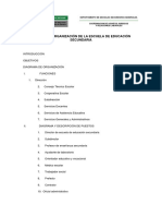 Manual de Organización de La Escuela de Educación Secundaria