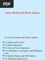 Linear Models and Matrix Algebra