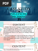 Case Study - Influencing Decisions