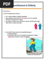 Urinary Incontinence in Elderly: Definition