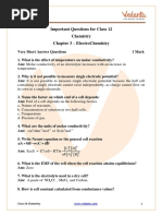 Important Questions For CBSE Class 12 Chemistry Chapter 3