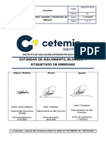 GRUPO 4 Estándar Aislamiento, Bloqueo y Etiquetado de Energias