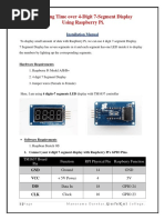 Display Time Over 4 Digit 7 Segment Display