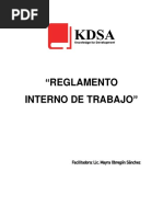 Reglamento Interno de Una Empresa en Nicaragua