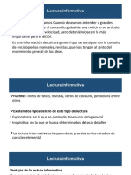 (Tipos de Lectura) Lectura Informativa