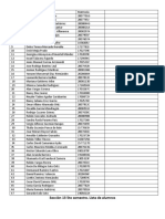 Lista de Alumnos Seccion 13