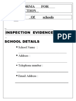 Proforma For Inspection