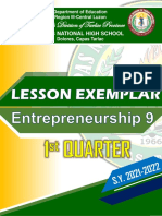 Lesson Exemplar4 ENTREPRENEURSHIP Grade9 Q1