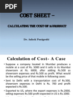 Cost Sheet PDF