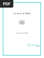 Le Livre D'adam: Version Française Intégrale