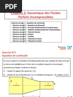 Exercice MDF - BM - Chap3-Dynamique Fluide Parfait