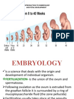 2 Introduction To Embryology and Fetal