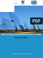 Solar Energy Quality Infrastructure in India