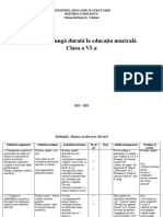 Proiect de Lungă Durată La Ed. Muzicală Clasa A VI-a