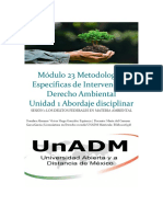 Módulo 23 Metodologías Específicas de Intervención: Derecho Ambiental Unidad 1 Abordaje Disciplinar