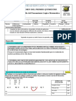 DPLM EVALUACIÓN QUIMESTRAL Primero BGU ABC