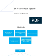 Formulación de Supuestos